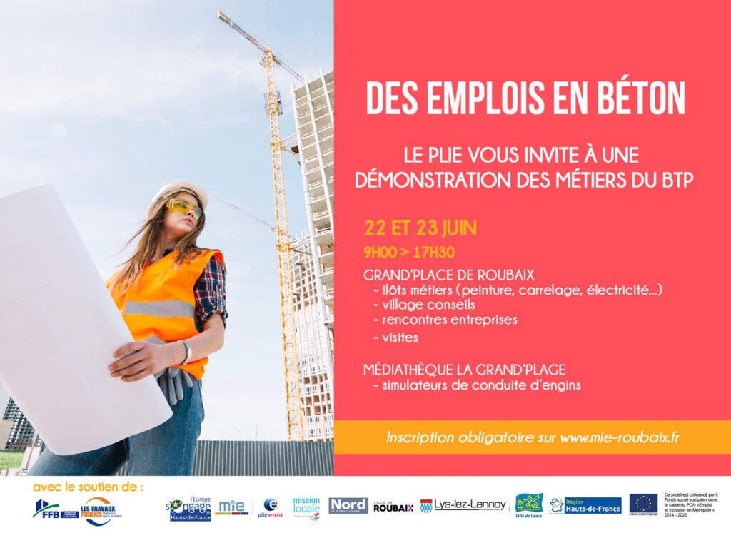 Des Emplois en Béton : deux jours d’événements pour découvrir les métiers du BTP